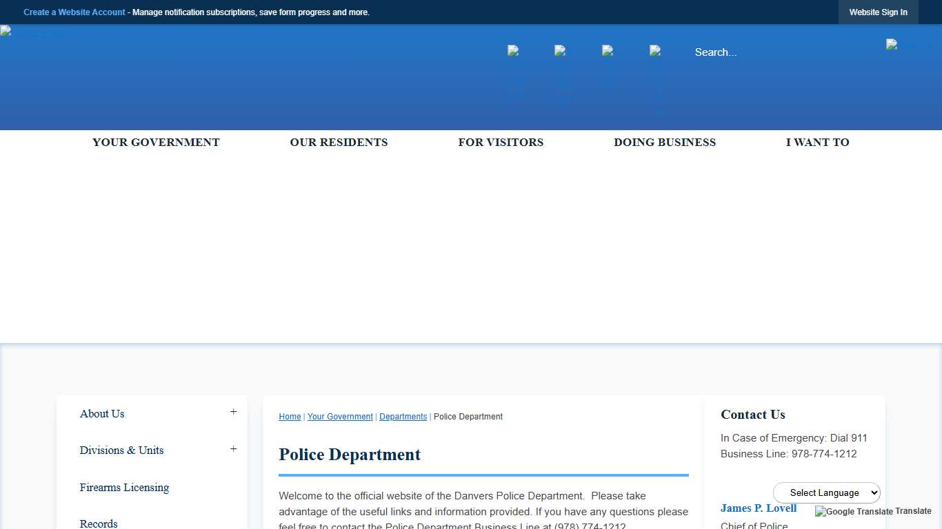 Police Department Danvers, MA